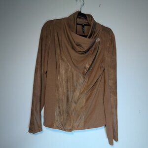 Jessica Simpson Cowl Neck Button Style Blouse Top Brown Style Name ALTMAR